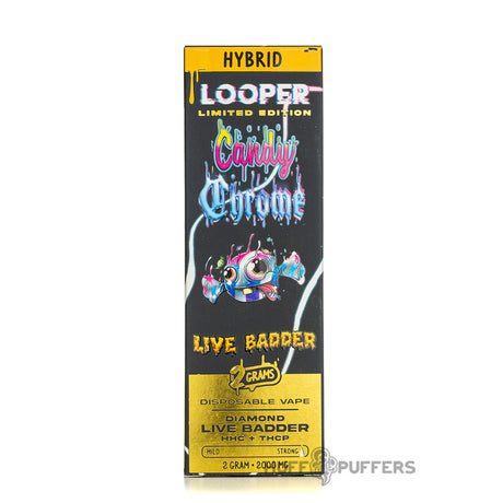 Looper Live Badder Disposable Vape 2G hybrid candy chrome
