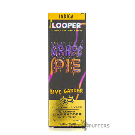 Looper Live Badder Disposable Vape 2G indica grape pie