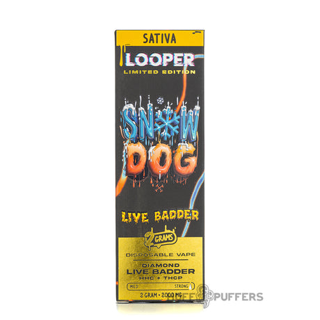 Looper Live Badder Disposable Vape 2G Sativa snow dog