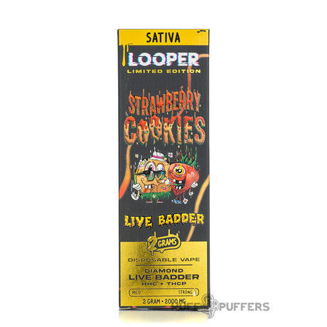 Looper Live Badder Disposable Vape 2G Sativa strawberry cookies