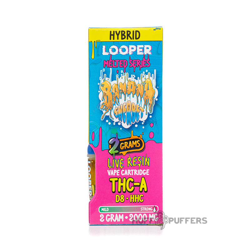 looper melted series 2g cartridge hybrid banana sherbet packaging