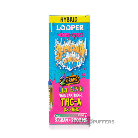 looper melted series 2g cartridge hybrid banana sherbet packaging