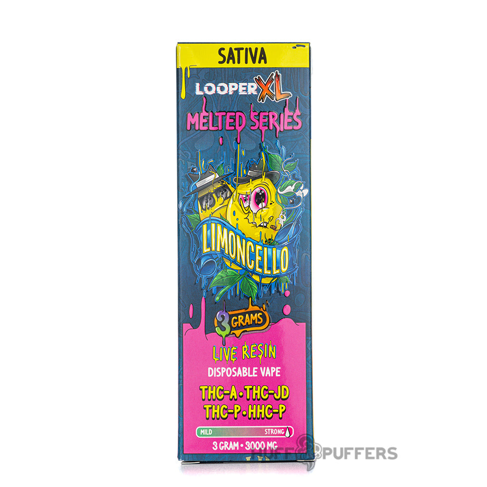 looper xl disposable vape 3g limoncello melted series sativa