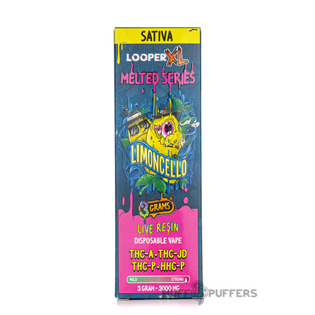 looper xl disposable vape 3g limoncello melted series sativa