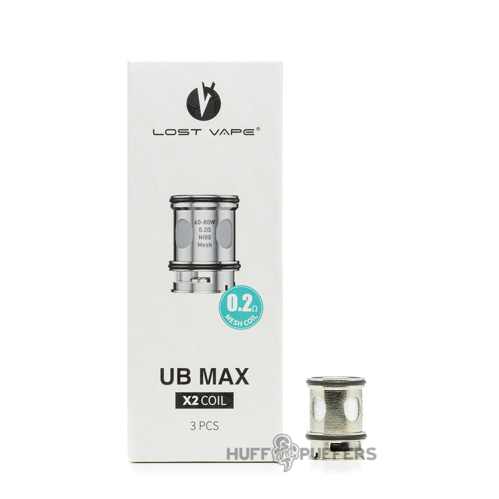 lost vape ub max x2 coil and packaging