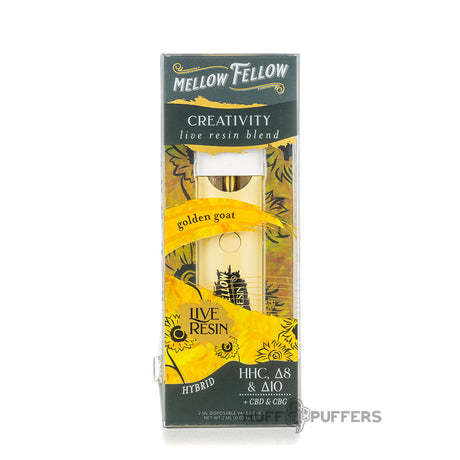 mellow fellow creativity live resin blend 2ml disposable golden goat