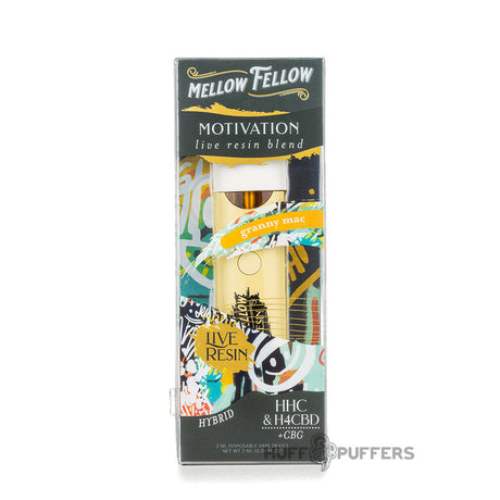 mellow fellow motivation live resin blend 2ml disposable granny mac