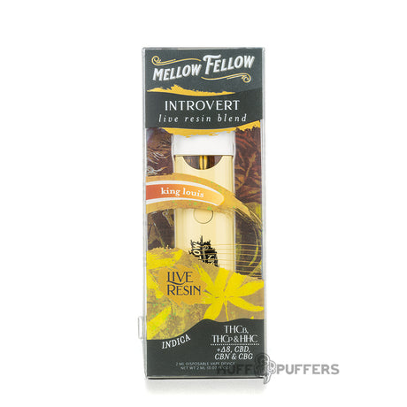 mellow fellow introvert live resin blend 2ml disposable king louis