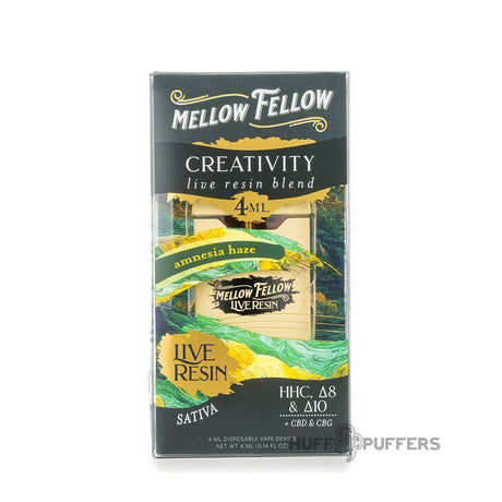 mellow fellow creativity live resin blend 4ml disposable amnesia haze