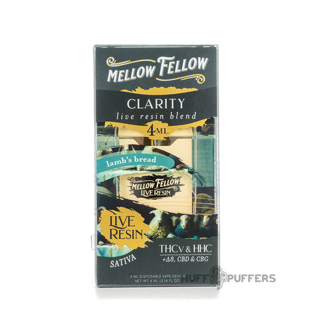 mellow fellow clarity live resin blend 4ml disposable lamb's bread