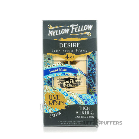 mellow fellow desire live resin blend 4ml disposable lucid blue