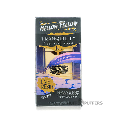 mellow fellow tranquility live resin blend 4ml disposable space queen