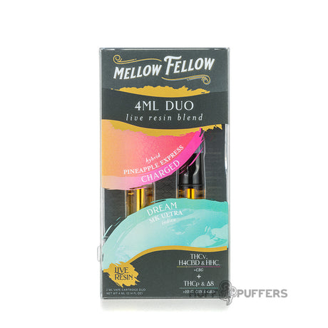 mellow fellow 4ml duo live resin blend cartridges pineapple express mk ultra