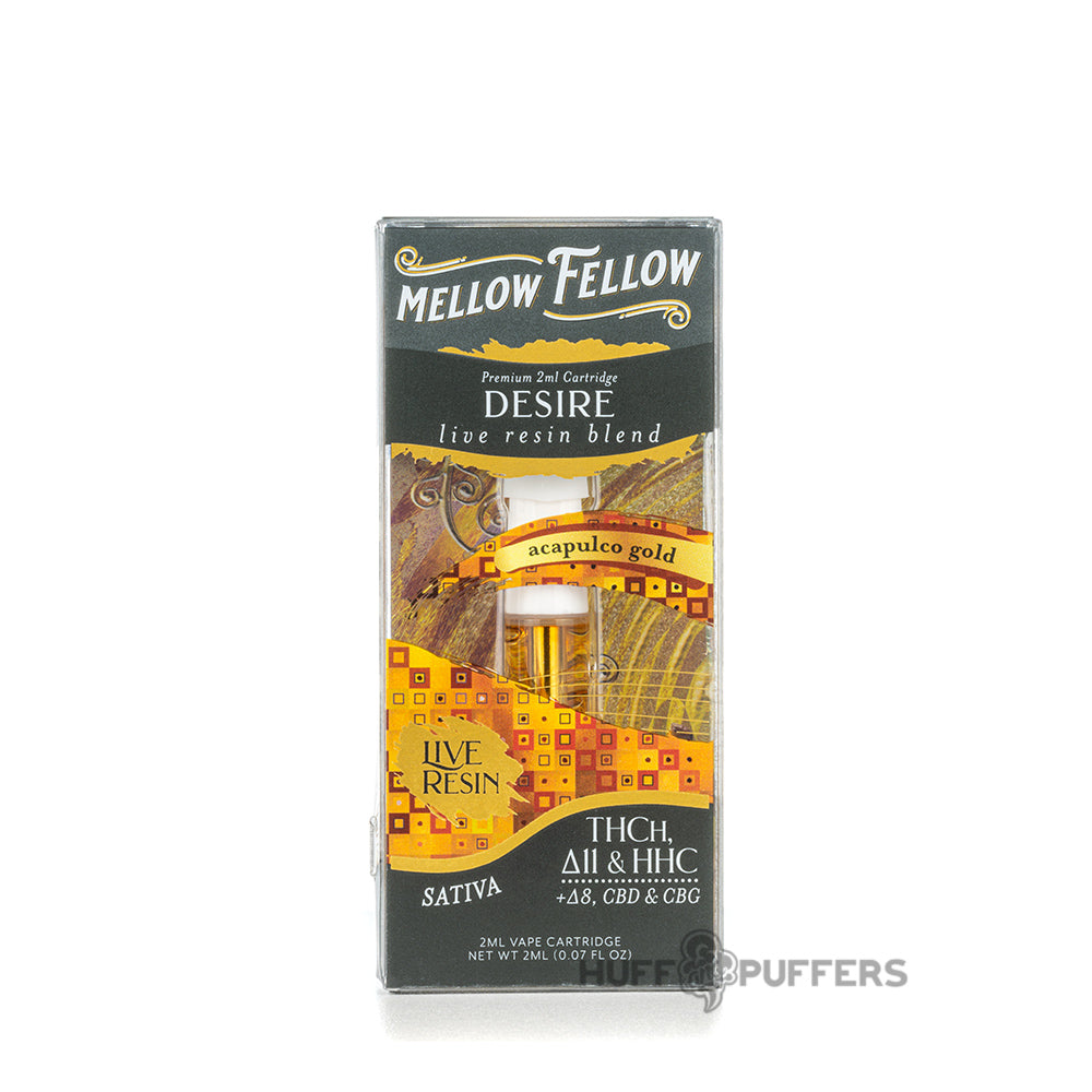 mellow fellow live resin cartridge 2ml desire acapulco gold