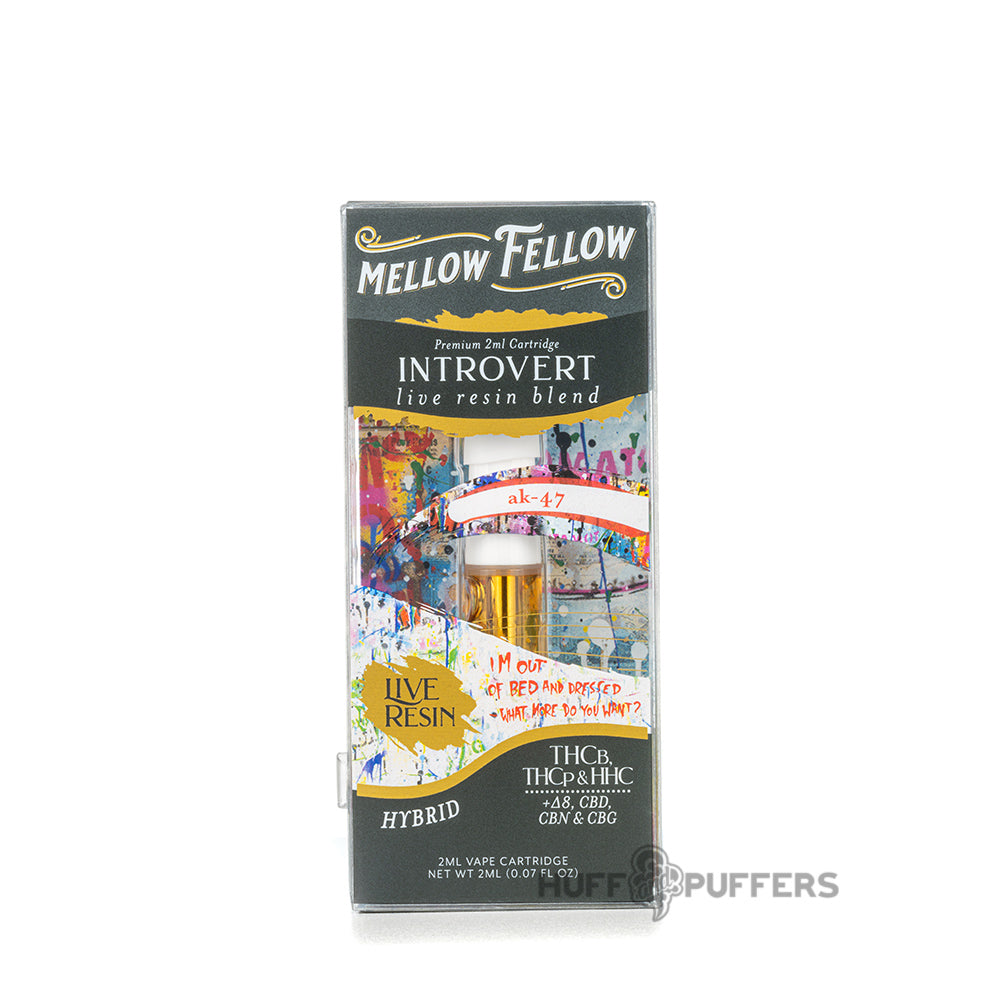 mellow fellow live resin cartridge 2ml introvert ak-47