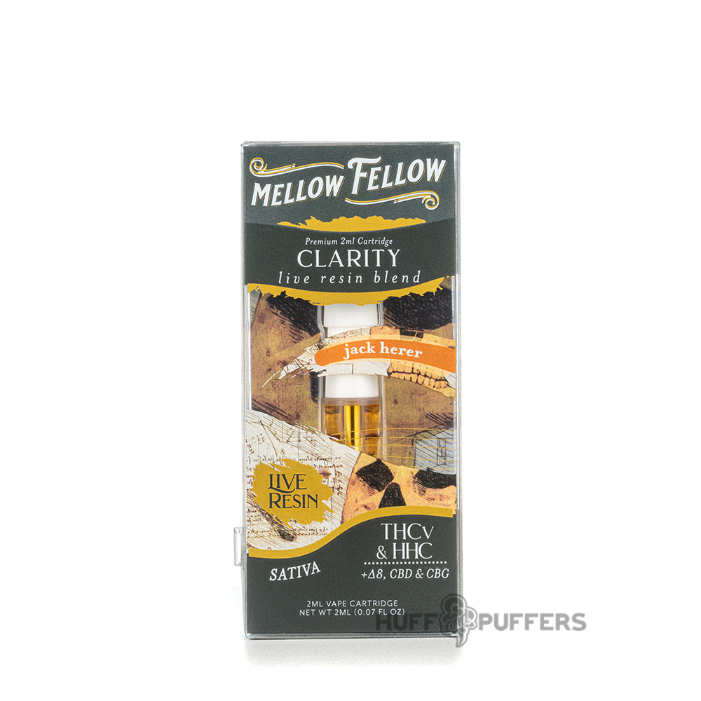 mellow fellow live resin cartridge 2ml clarity jack herer
