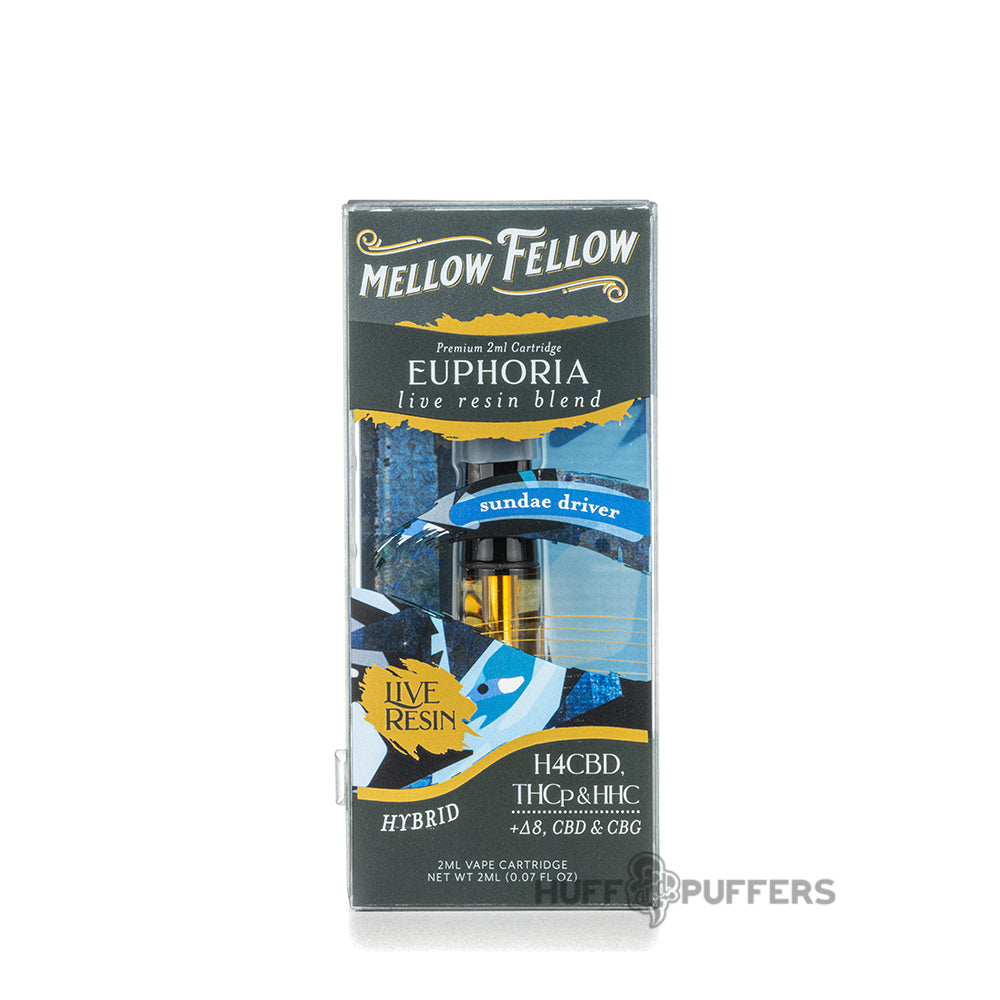 mellow fellow live resin cartridge 2ml euphoria sundae driver