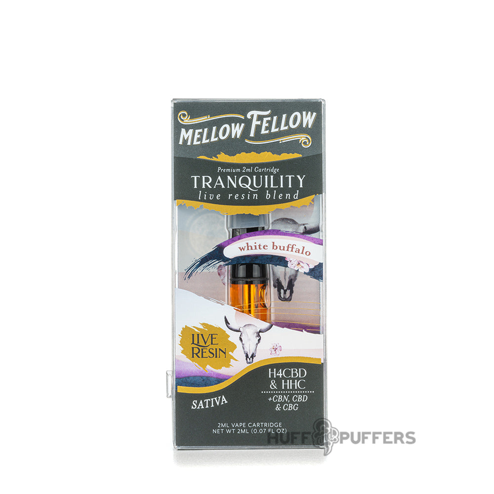 mellow fellow live resin cartridge 2ml tranquility white buffalo 