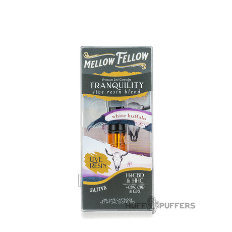 mellow fellow live resin cartridge 2ml tranquility white buffalo 