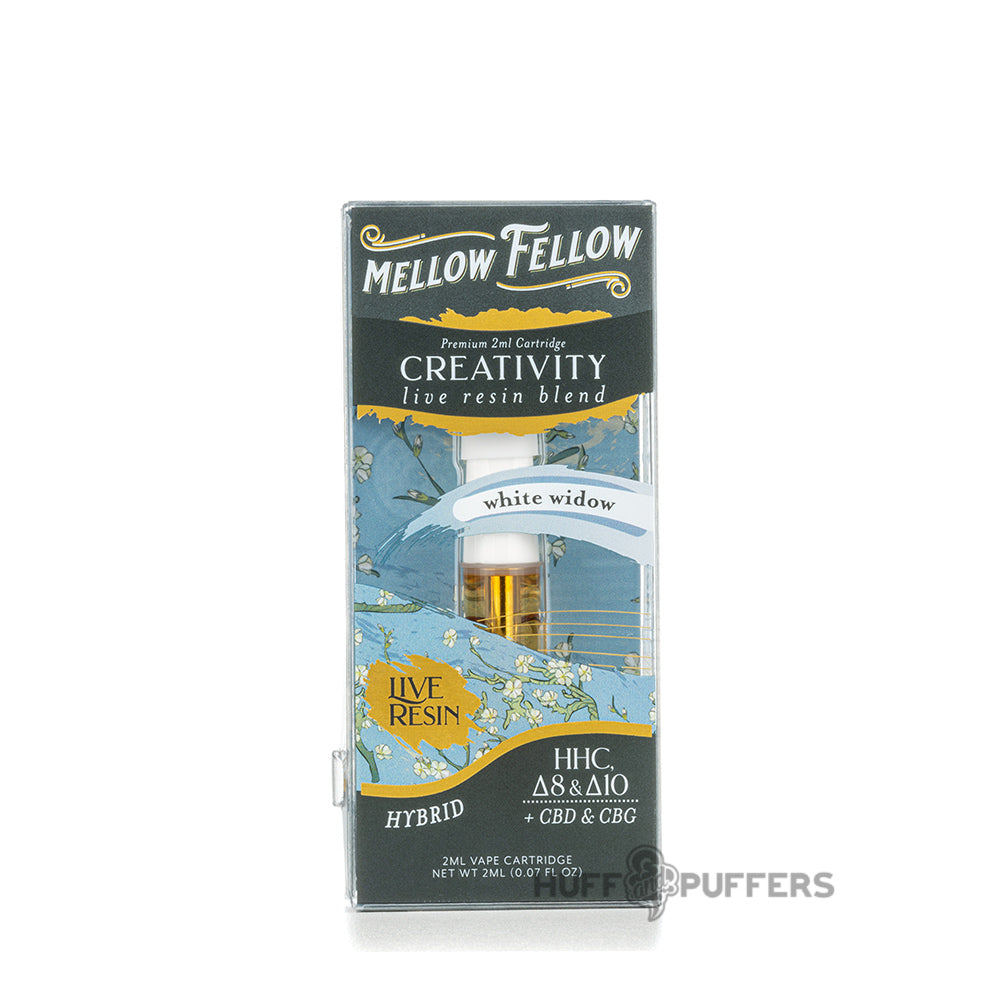 mellow fellow live resin cartridge 2ml creativity white widow