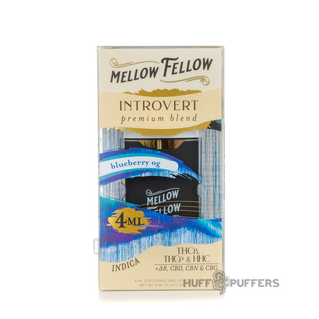 mellow fellow introvert premium blend blueberry og disposable 4ml