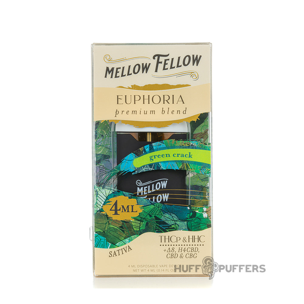 mellow fellow euphoria premium blend green crack 4ml disposable