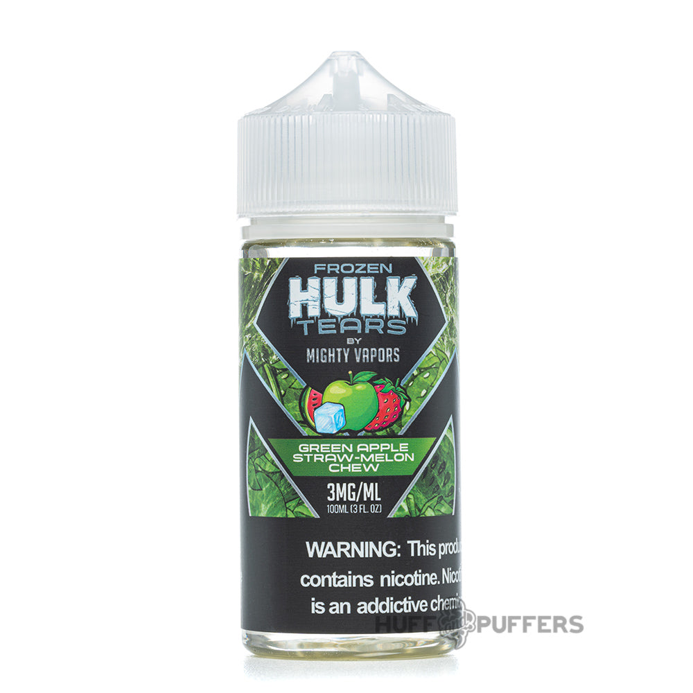 mighty vapors frozen hulk tears 100ml e-juice bottle