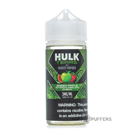 mighty vapors hulk tears 100ml e-juice bottle