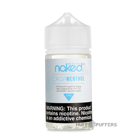 crisp menthol naked 100 e-juice 60ml bottle