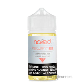 strawberry pom naked 100 menthol e-juice 60ml bottle