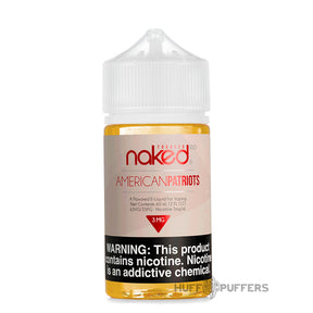 american patriots naked 100 tobacco e-juice 60ml bottle