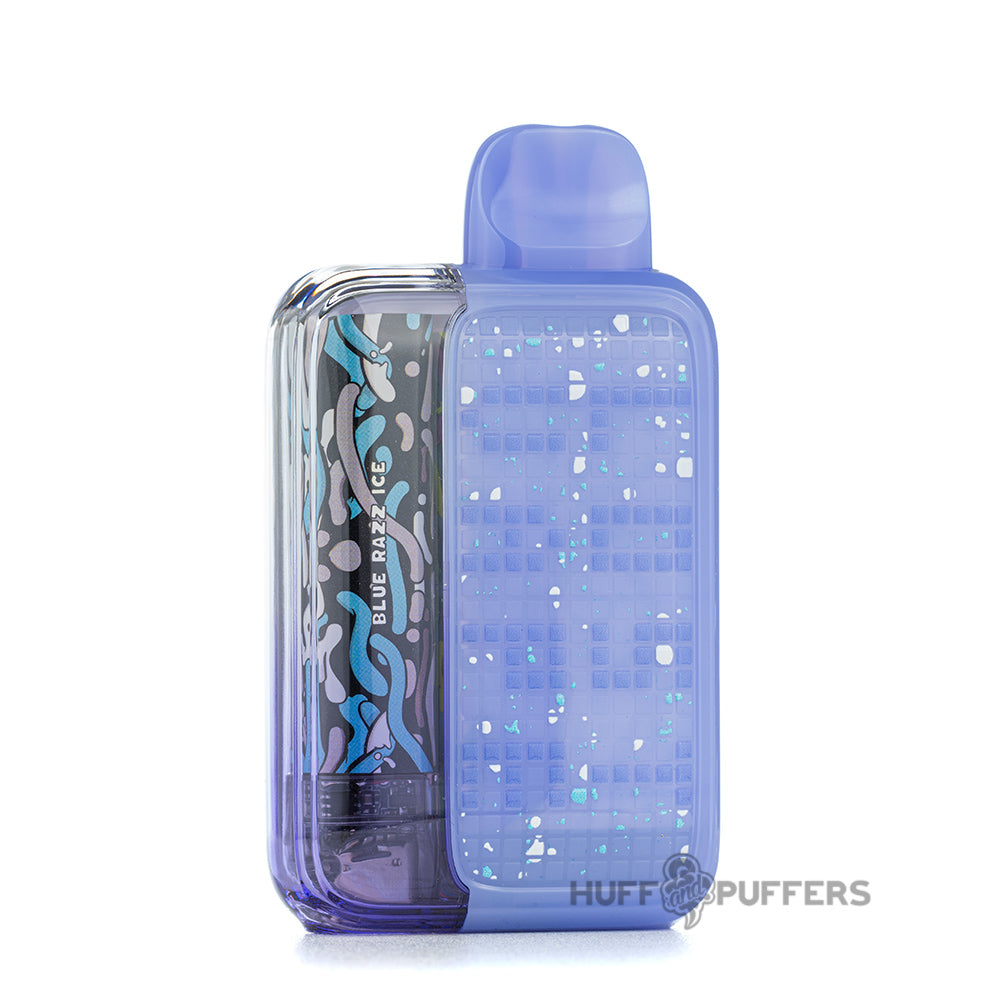 orion bar 10000 disposable vape blue razz ice back view by lost vape