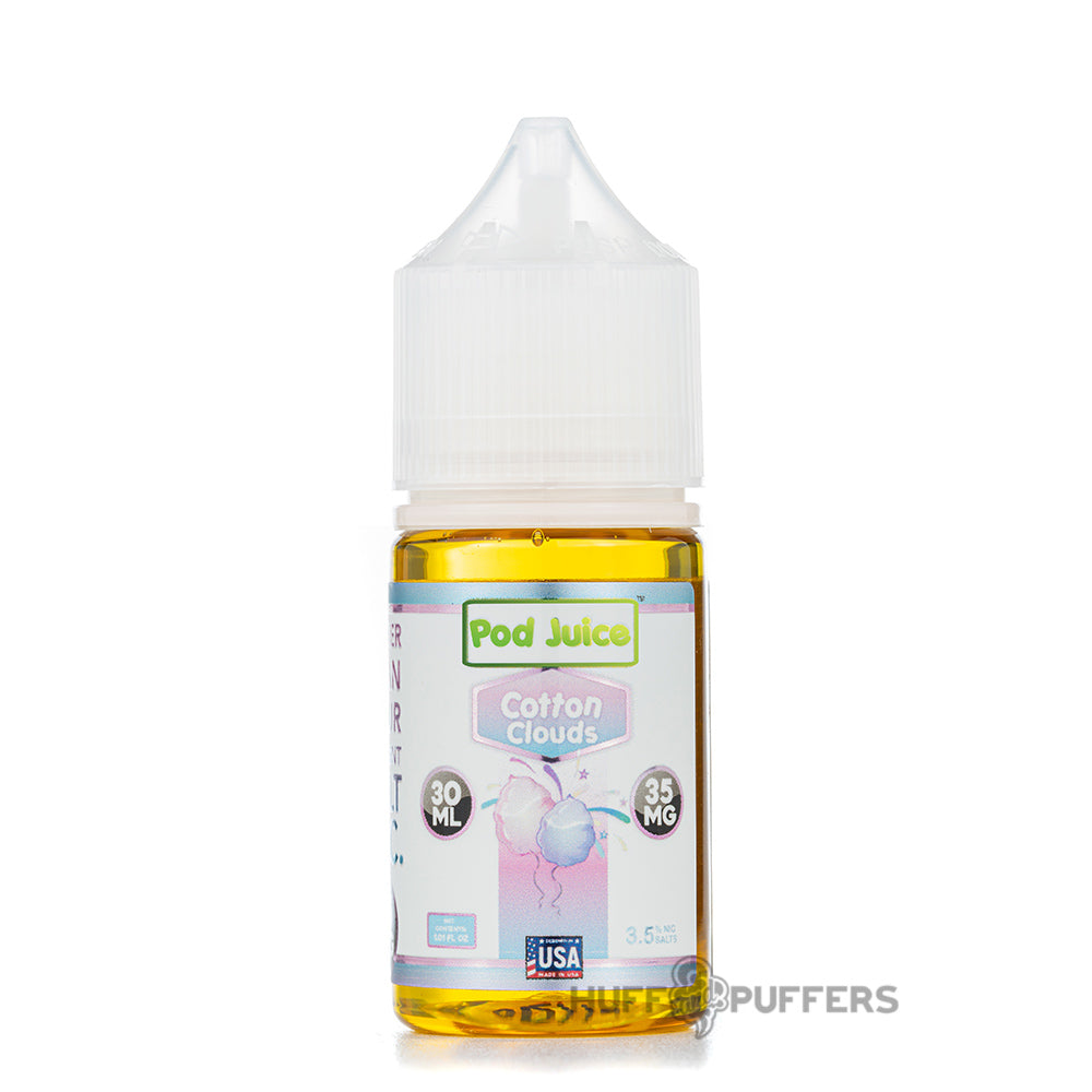 Cotton Clouds - Pod Juice Salt Nic 30mL - $10.99 Cotton Clouds - Pod Juice Salt Nic 30mL - $10.99