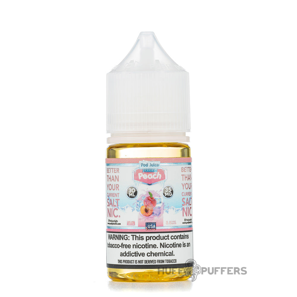 Peach Freeze - Pod Juice Salt Nic 30mL - $10.99 Peach Freeze - Pod Juice Salt Nic 30mL - $10.99