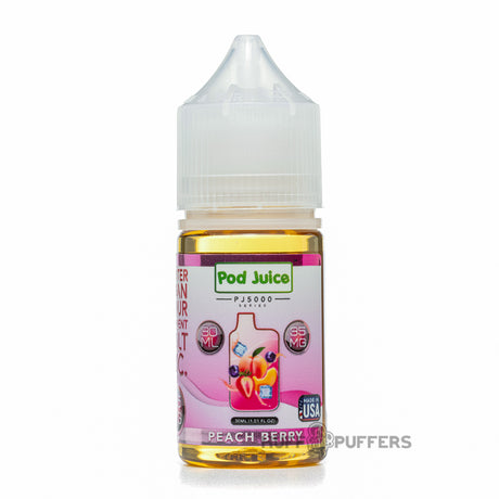 pod juice pj5000 peach berry 30ml e-juice bottle