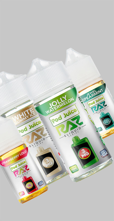 pod juice x raz eliquids