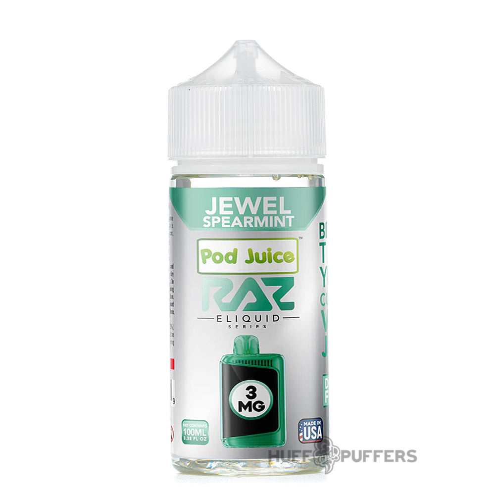 Raz Cool Mint Vape Miami Mint RYL Classic by RAZ Jewel Spearmint 100mL E-Juice | Pod Juice x Raz .99 Raz Cool Mint Vape Miami Mint RYL Classic by RAZ Jewel Spearmint 100mL E-Juice | Pod Juice x Raz .99