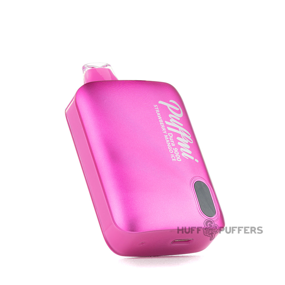 puffmi dura 9000 disposable vape strawberry mango ice floating