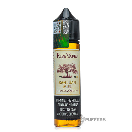 ripe vapes san juan miel 60ml e-juice bottle