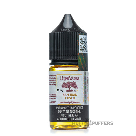 ripe vape salt nicotine san juan cusco 30ml e-juice bottle