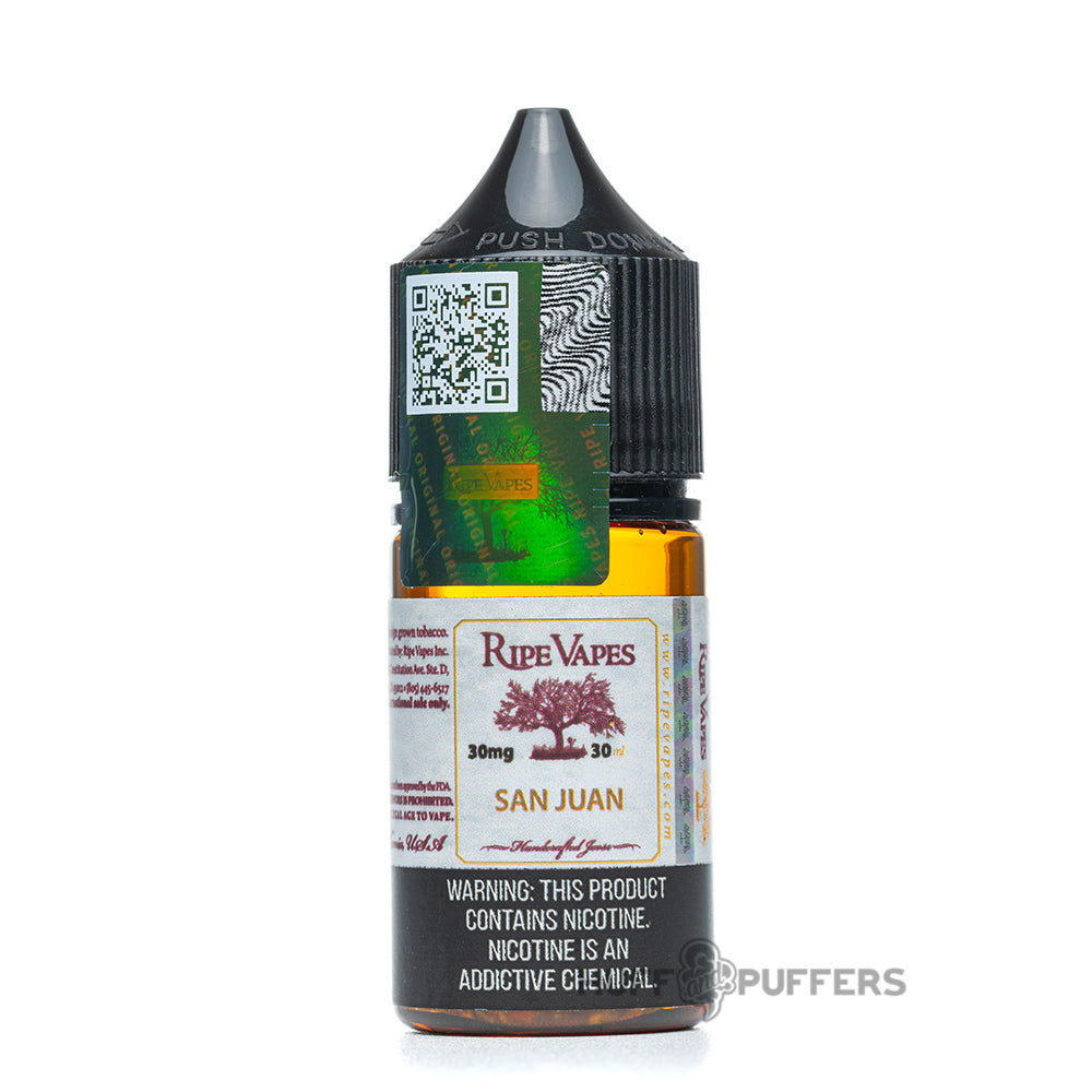 ripe vape salt nicotine san juan original 30ml e-juice bottle