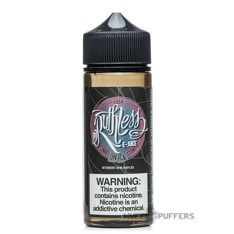 ruthless vapor lush on ice 120ml e-juice bottle