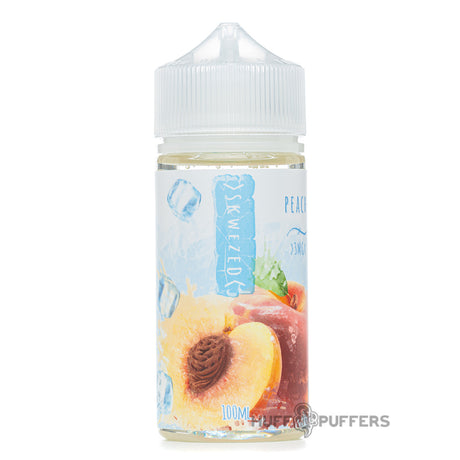 skwezed peach ice 100ml e-juice bottle