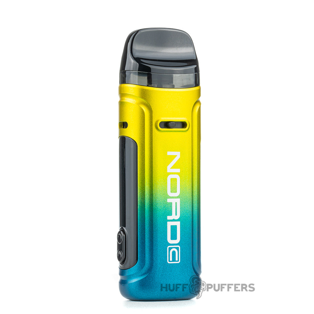 smok nord c pod system green yellow back view