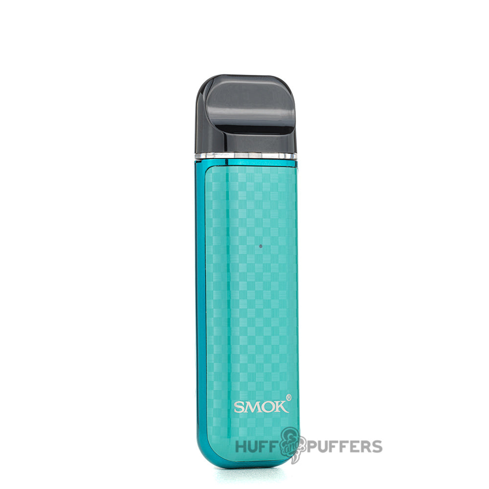 smok novo 3 pod system peacock blue carbon fiber