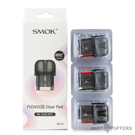 smok novo x clear pods dc 0.8ohm mtl