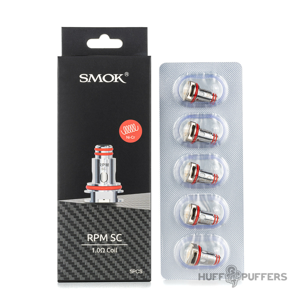 smok rpm 1.0 ohm sc coils 5 pack
