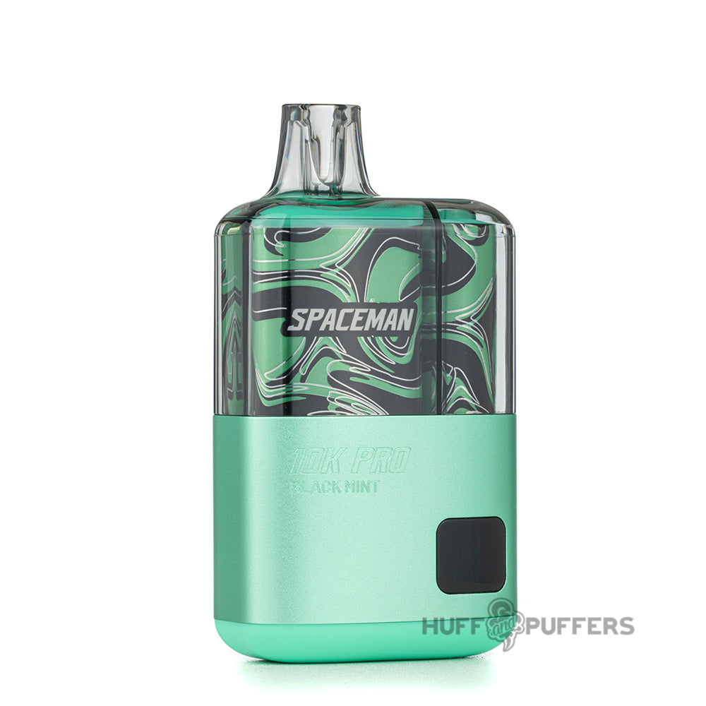 smok spaceman 10k pro disposable vape black mint