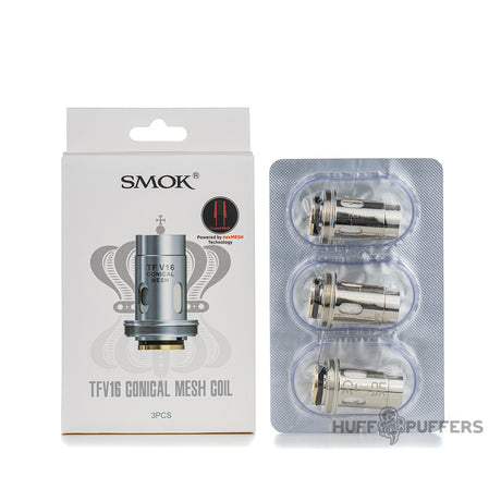 smok tfv16 conical mesh coils 3 pack with box packaging
