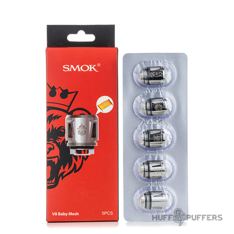 smok v8 baby mesh coils 5 pack with packaging